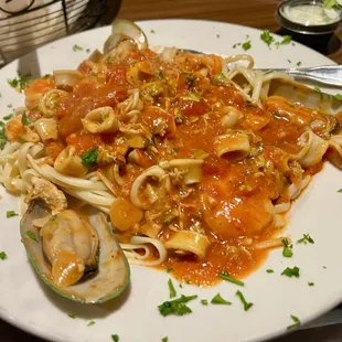 Seafood pasta