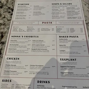 Recent menu - Nov 13 2024