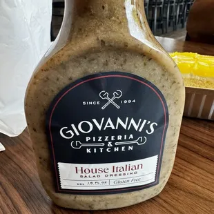 Bottle of House Dressing