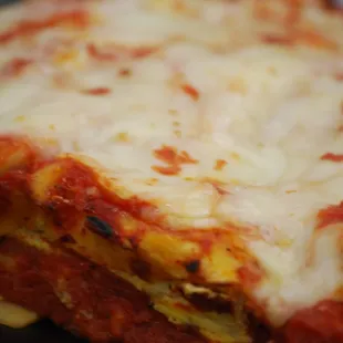 Made from scratch lasagna, traditional meat or veggie