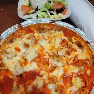 Spaghetti with meatballs