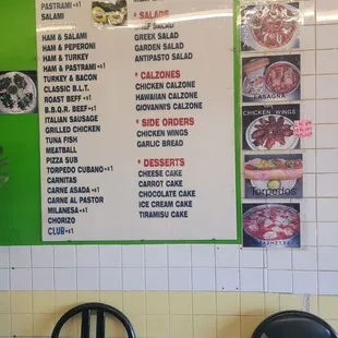 ramen and noodles, menu