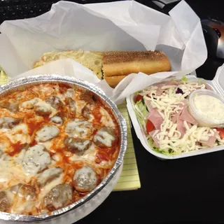 Spaghetti With ( Meatballs, Chicken or Italian sausage)