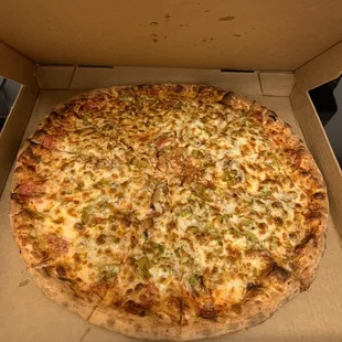 Supreme pizza minus olives