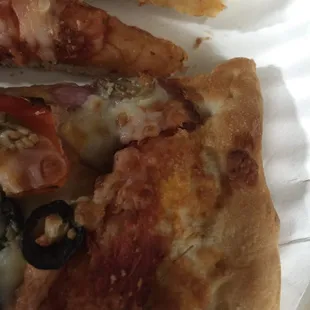 You can see the cockroach legs and when I called to complain they hung up on me. Straight up nasty! (bottom middle)