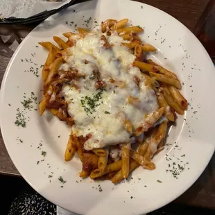 Ziti with eggplant