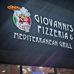 the sign
