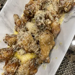 Garlic Parmesan wings