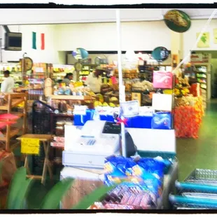 a view of a grocery store
