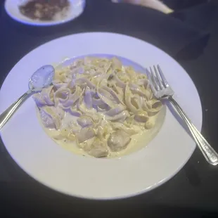 Fettuccine Alfredo with chicken