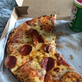 My extra cheese and the pepperoni