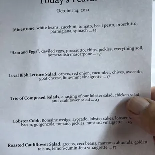 Day menu