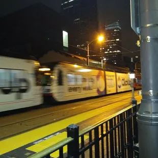 Trolley taking off at 4:30 AM