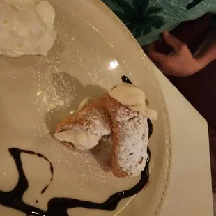Cannolis, dad&apos;s first ever, he is a fan