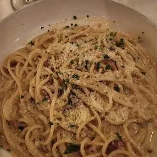 Spaghetti Carbonara, top 3 pasta dish I&apos;ve ever eaten.