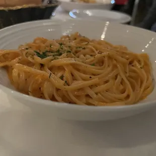 Linguini with vodka sauce