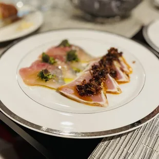 a plate of food on a table