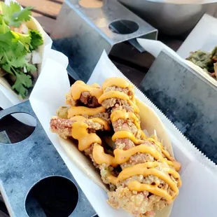 Various tacos