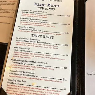 Bar menu prices displayed are not correct .. be careful