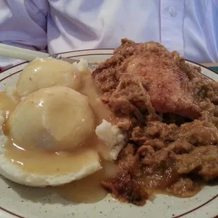 Dinner chicken special, my husband didn't care for it.  Stay away from the really bad boxed mashed potatoes.
