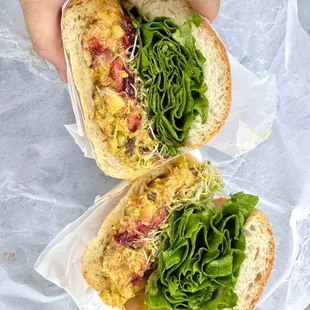CHICKEN CURRY BAGUETTE , this was delicious !!!