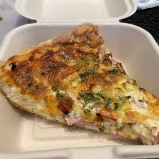 Ham &amp; cheese quiche