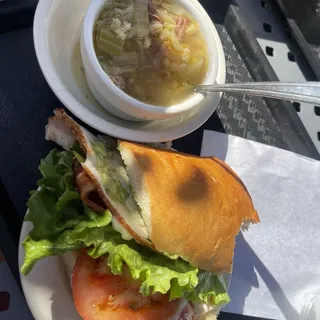 Cup of Soup & 1/2 Sandwich