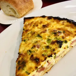 Ham & Cheese Quiche with Side Salad