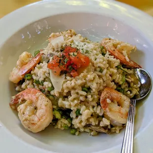 Prawns risotto