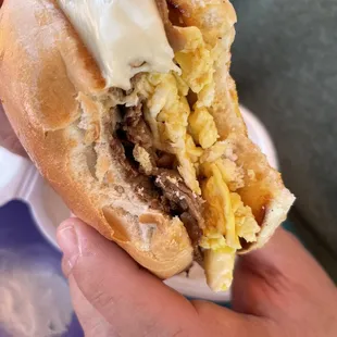 Steak and Cheese Bagel