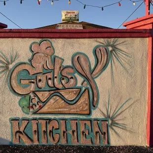 Outside of restaurant.