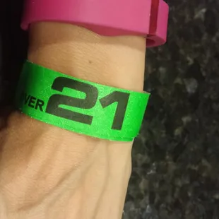 Entry wrist band