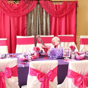 Spa Themed Decor and Custom Party Planning