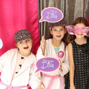 Diva Spa Themed Decor and Photo Booth
