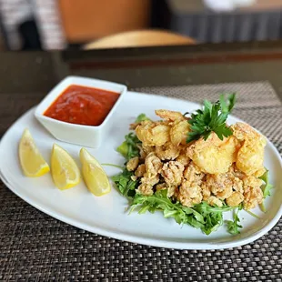 Fritti Misti, mix of shrimp and calamari