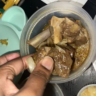 stewed goat