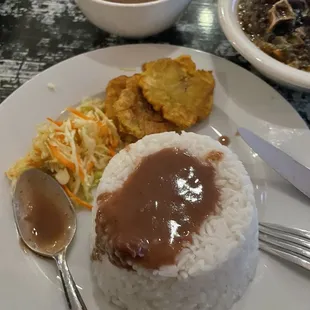 White Rice and Red Beans & Rice