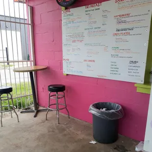 A look at the menu board...you have ask for prices, though.