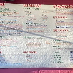 Large menu