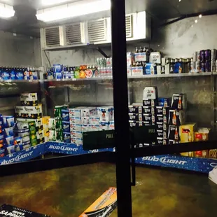 Walk in beer fridge, c&apos;mon now. Doesn&apos;t get much better then that when you run outta water beer (bud light).
