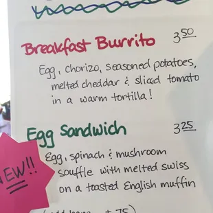 Can&apos;t wait to try the breakfast burrito!