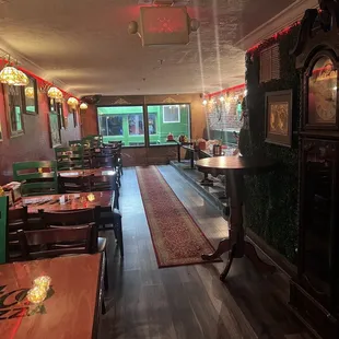 Upstairs seating