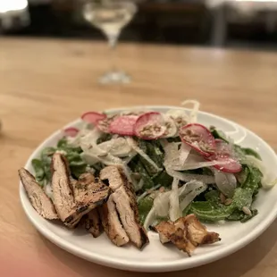 House Salad with Chicken, delicious.