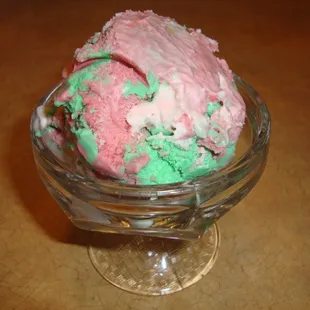 Spumoni ice cream.