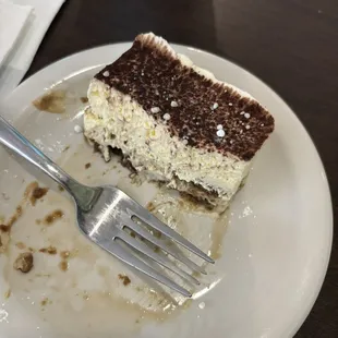 Half my tiramisu lol