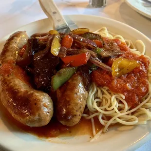 Italian sausage with peppers