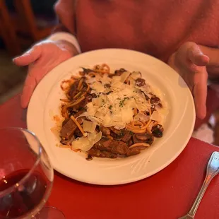 Beef Linguine - rich and savory