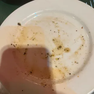 Empty plate, yummmm!