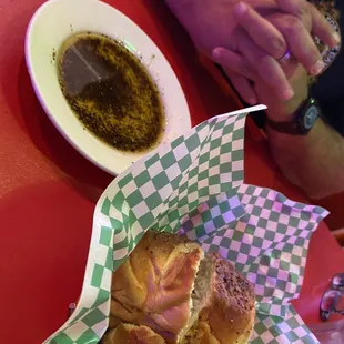 Homemade Bread and Oil