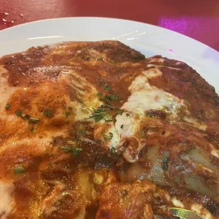 Mushroom Ravioli with Bolognese Sauce